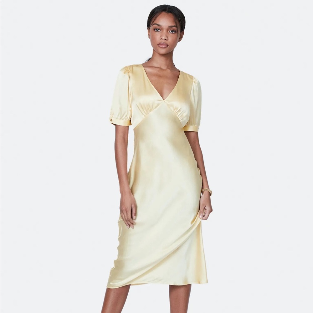 Jasper Puff Sleeve Midi Dress - Billie the Label